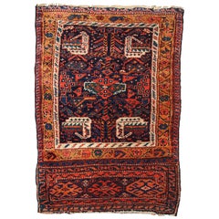 Face de sac de style kurde ancien faite à la main, années 1880, 1B354