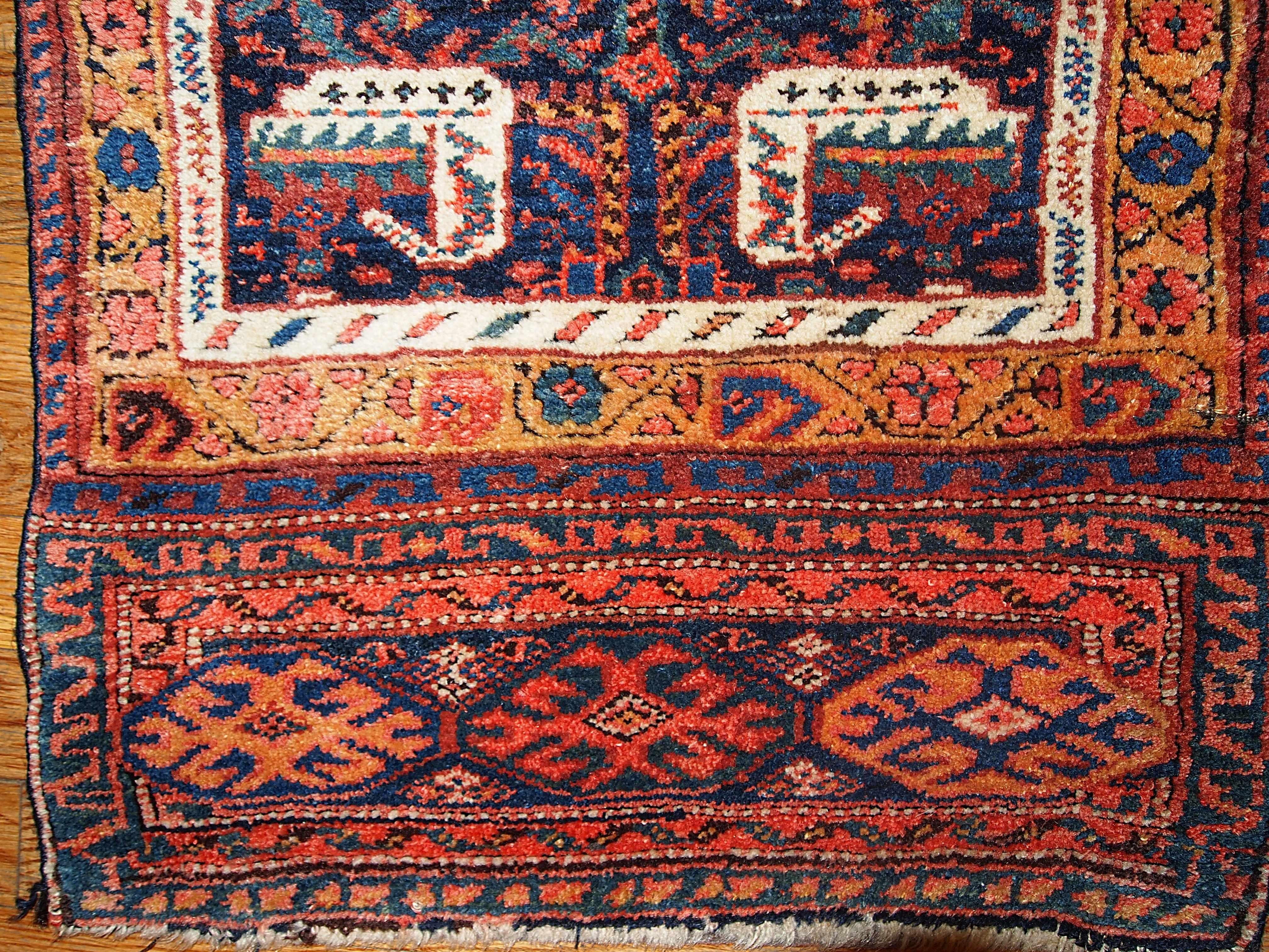 Handgefertigte antike Tasche im kurdischen Stil, 1880er Jahre, 1B354  im Zustand „Gut“ im Angebot in Bordeaux, FR