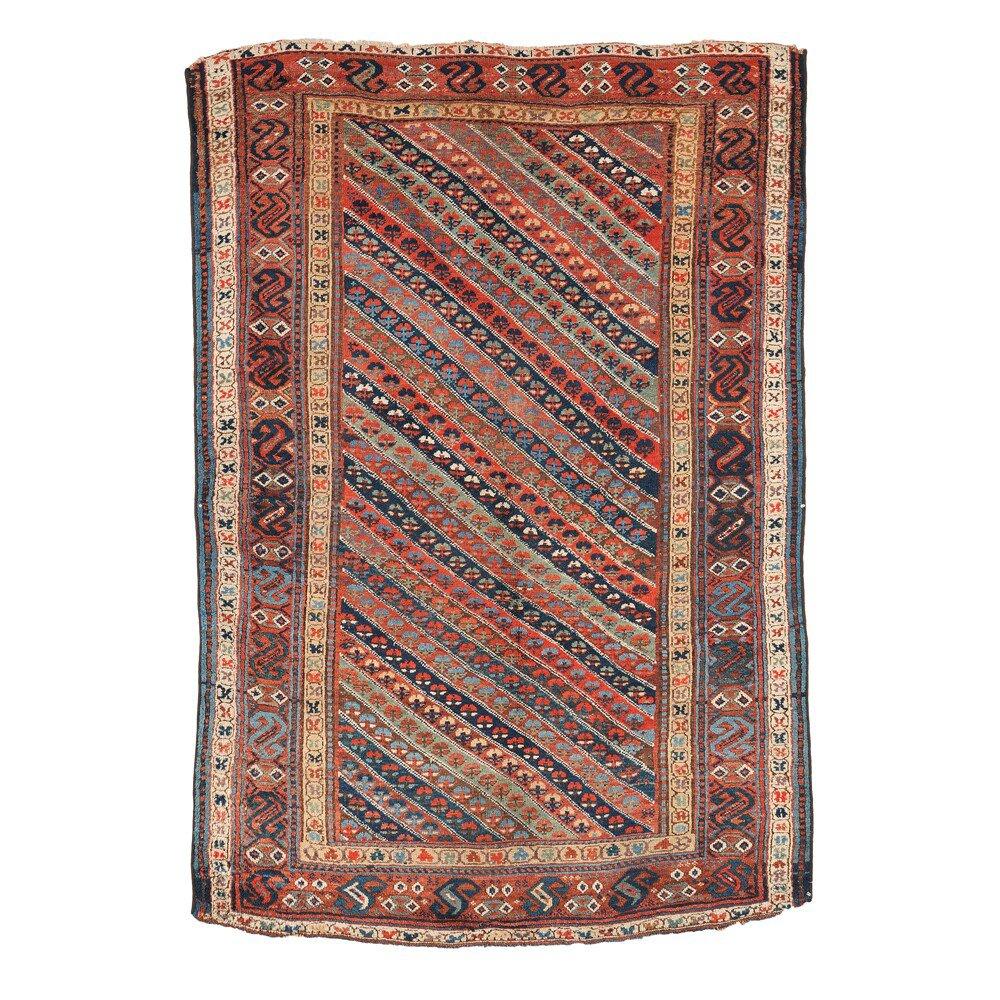 Handmade Antique Kurdish Style Rug, 1860s, 1B97