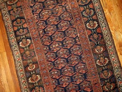 Handmade Antique Kurdish Style Runner, 1900s, 1B431
