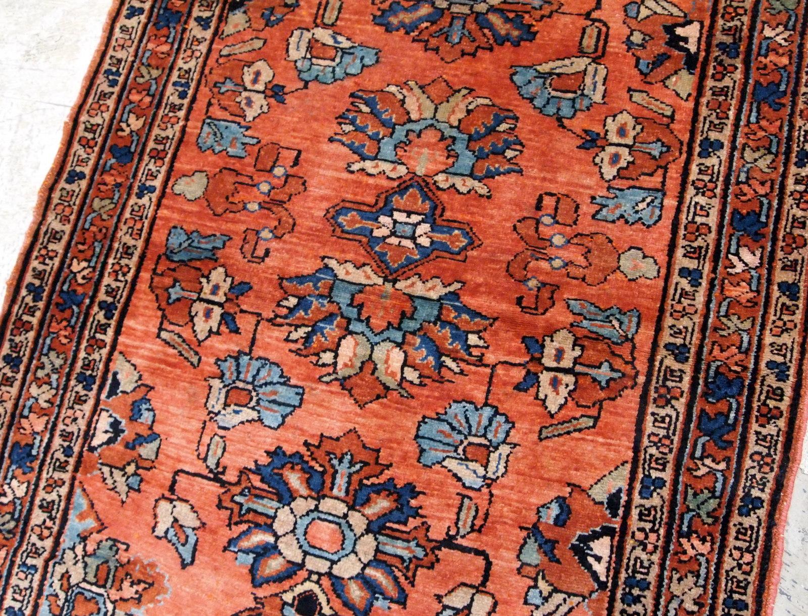 Hand-Knotted Handmade Antique Lilihan Style Rug, 1920s, 1B666 For Sale