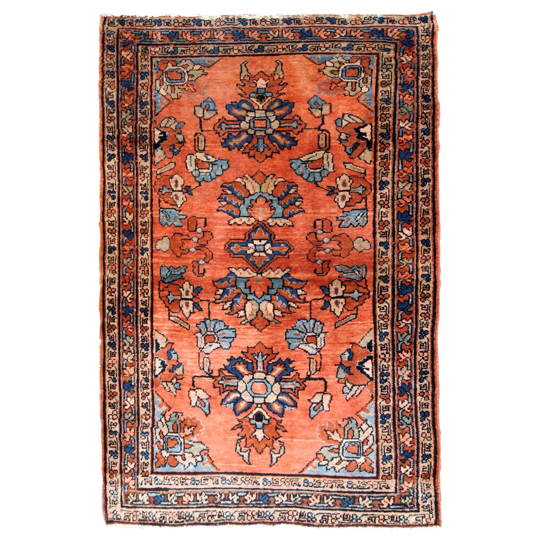 Handmade Antique Lilihan Style Rug, 1920s, 1B666