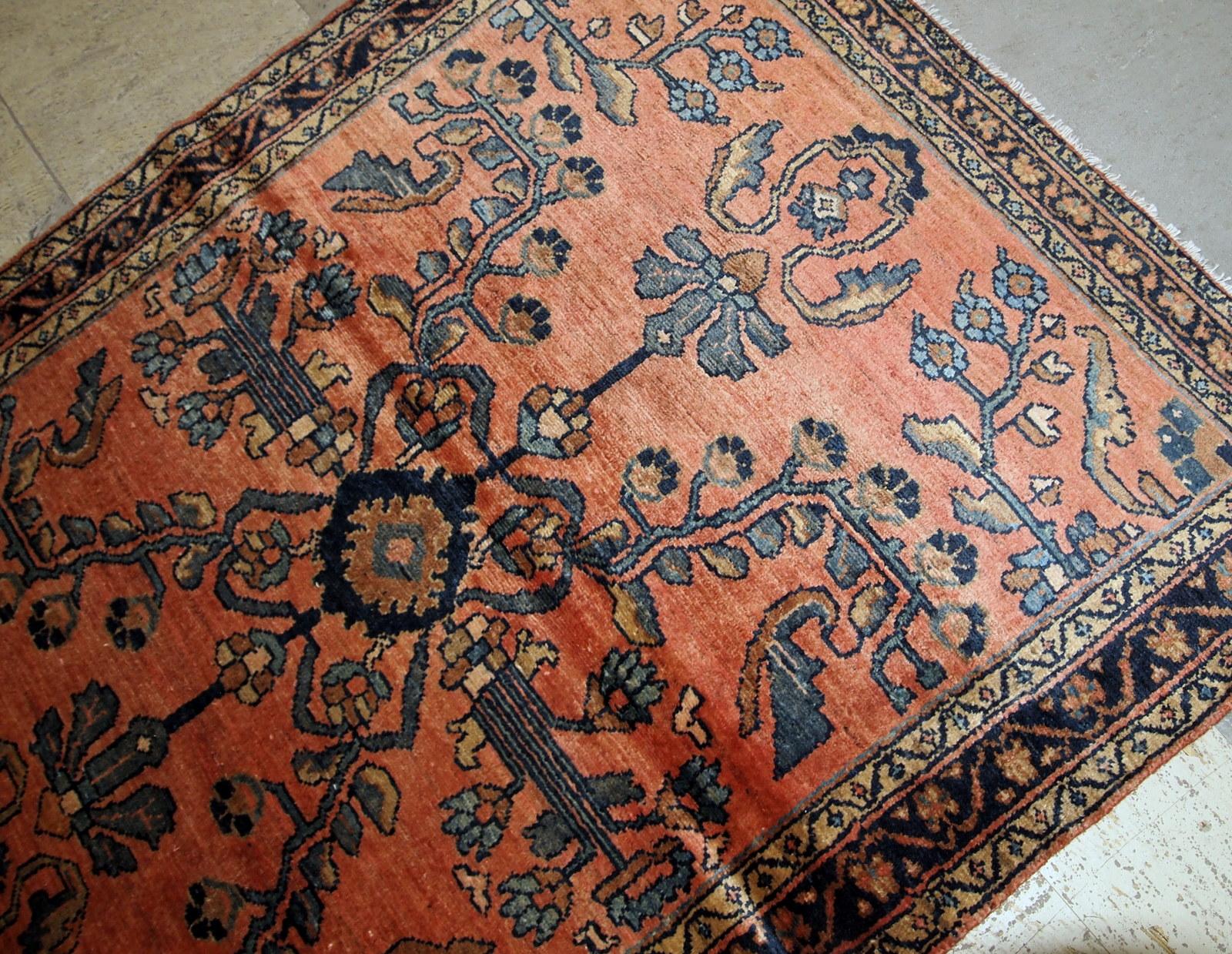 Early 20th Century Handmade Antique Lilihan Style Rug, 1920s, 1B676 For Sale