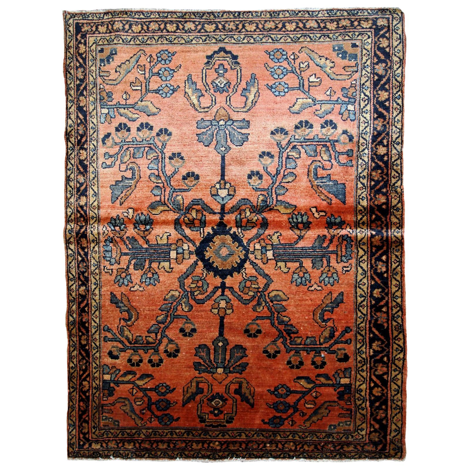 Handgefertigter antiker Teppich im Lilihan-Stil, 1920er Jahre, 1B676