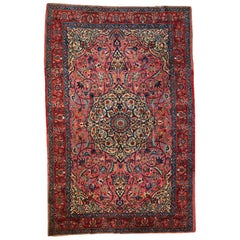 Handmade Antique Lilihan Style Rug, 1920s, 1C408