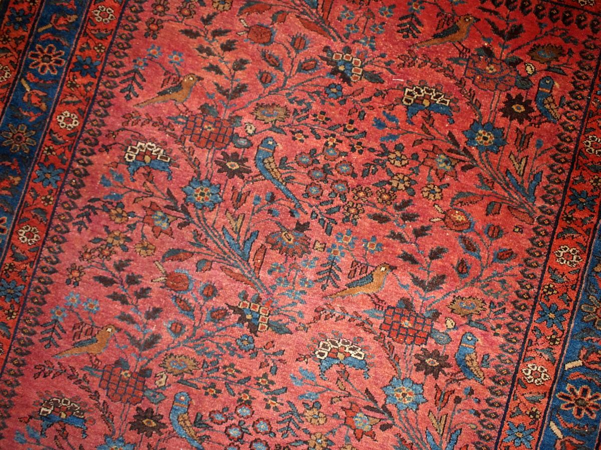 Hand-Knotted Handmade Antique Lilihan Style Rug, 1920s, 1B129 For Sale