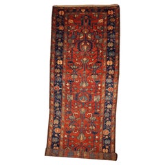 Tapis de couloir Lilihan ancien fait à la main, années 1920, 1B429