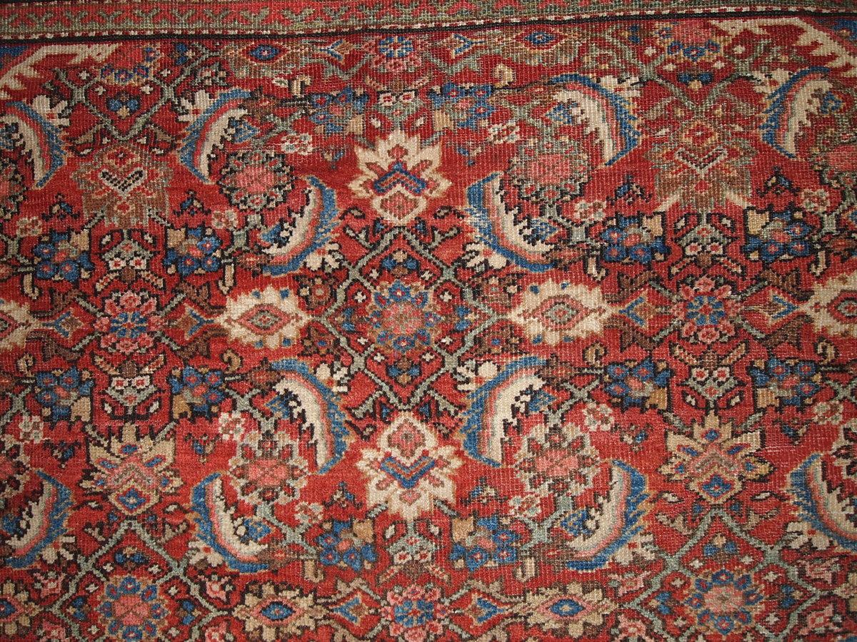 Wool Handmade Antique Mahal Style Rug, 1900s, 1B212 For Sale