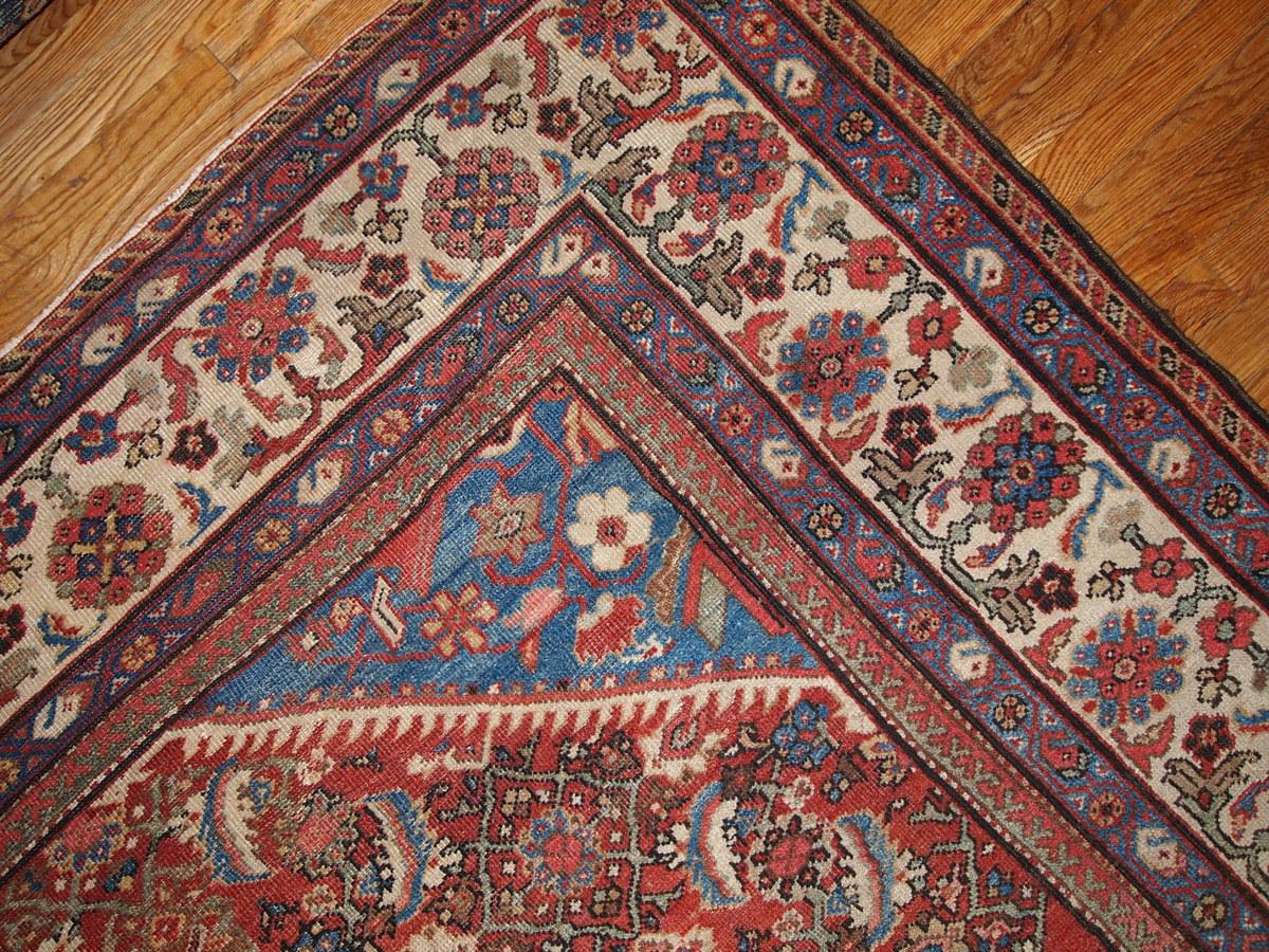 Handgefertigter antiker Teppich im Mahal-Stil, 1900er Jahre, 1B212 im Angebot 1