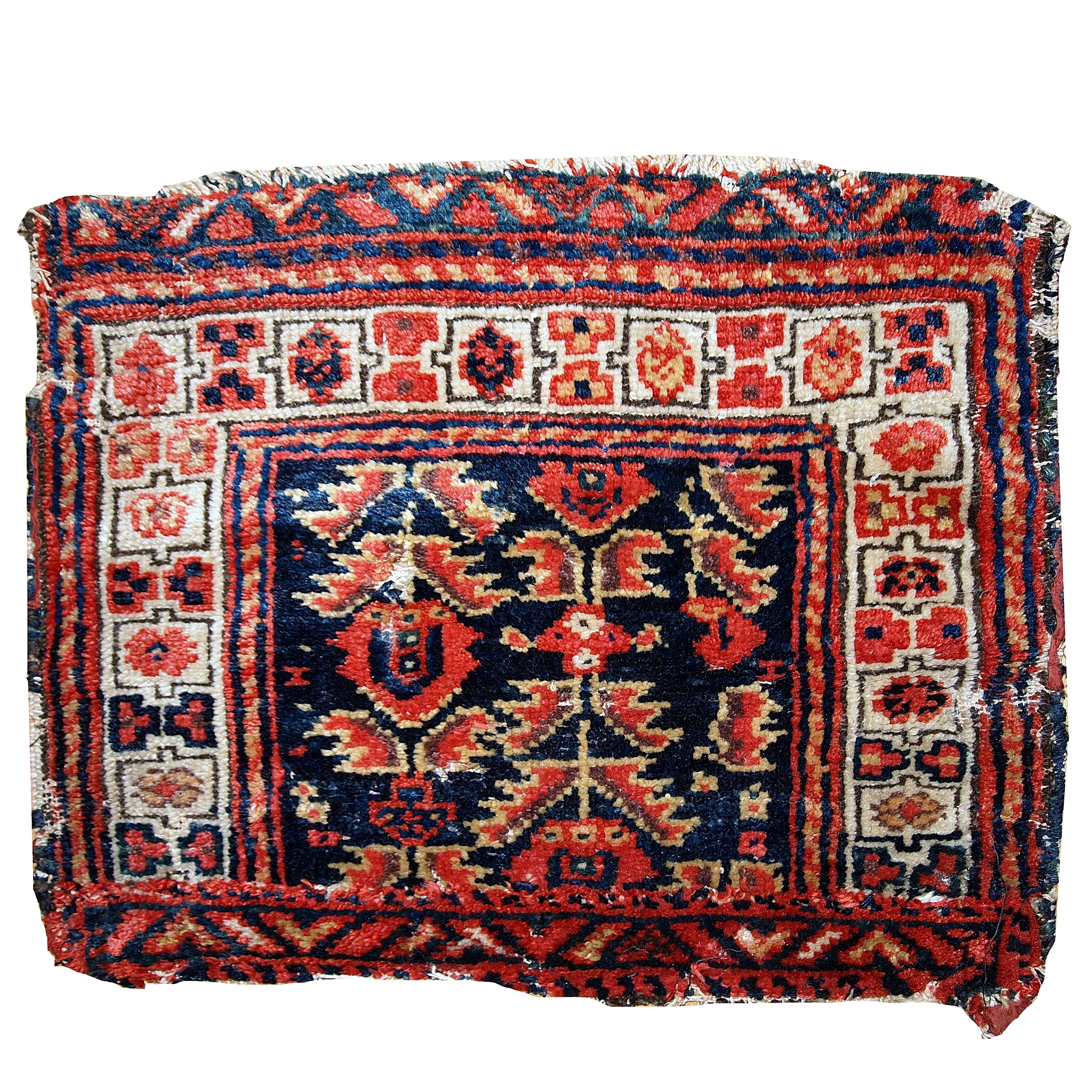 Face de sac de style Malayer, faite à la main, années 1900, 1C370