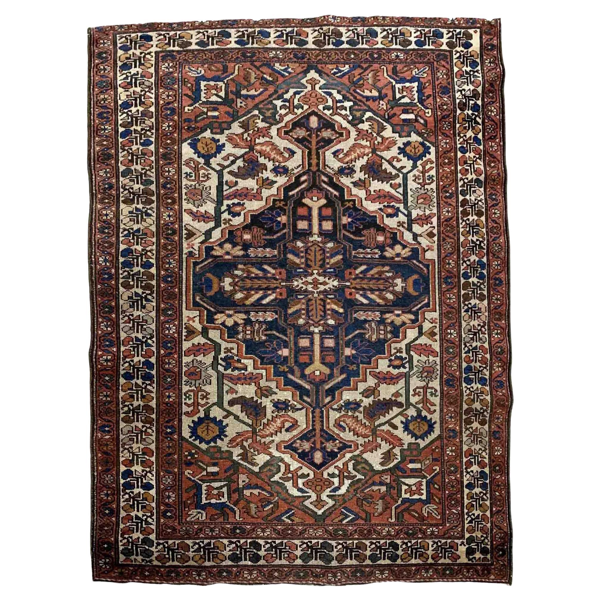 Handmade Antique Malayer Style Rug, 1920s, 1B917