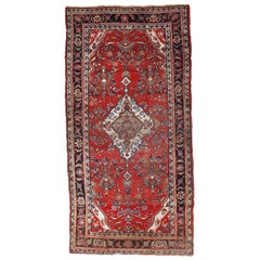Handmade Antique Malayer Style Rug, 1920s, 1C688