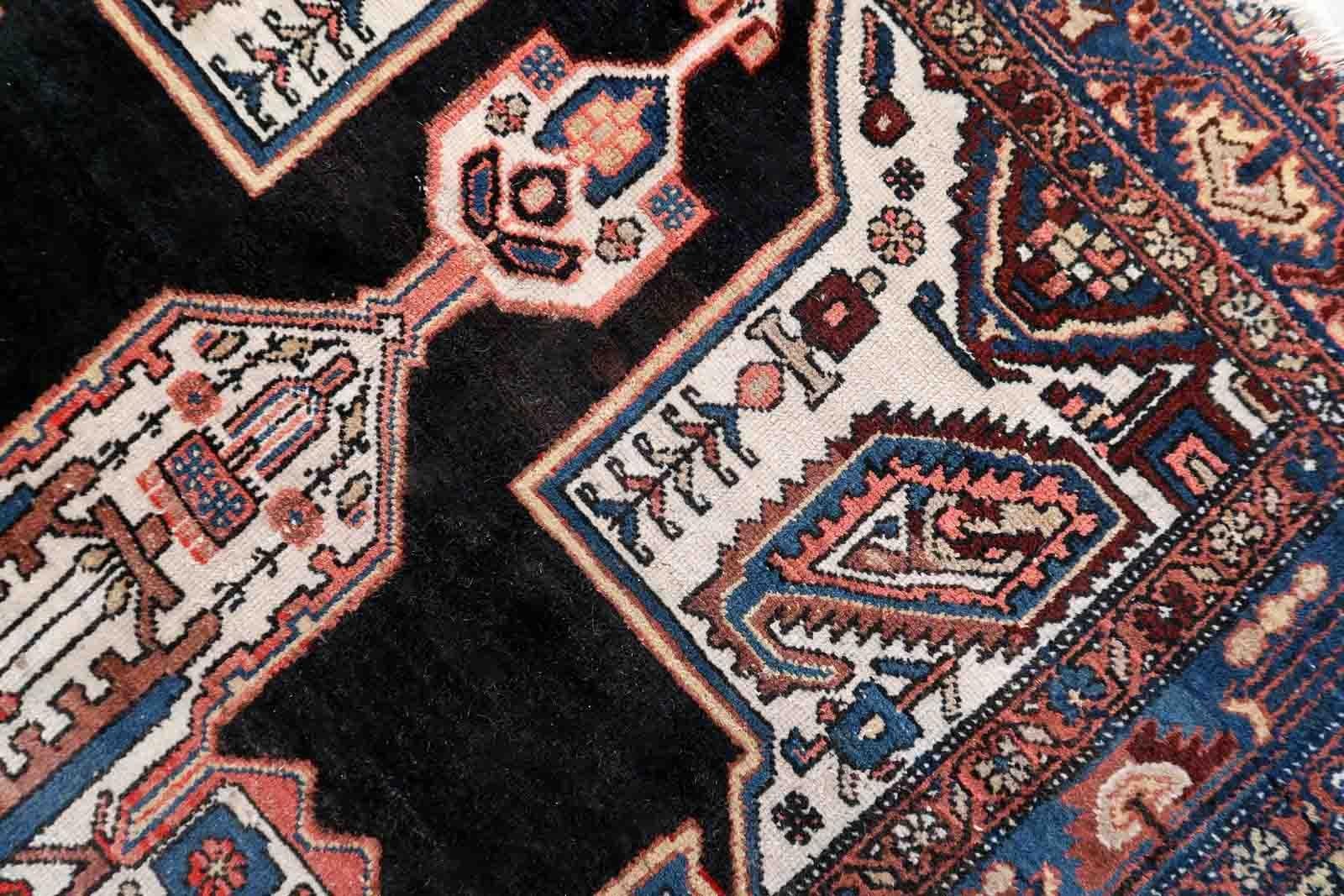 Early 20th Century Handmade Antique Malayer Style Rug, 1920s, 1C999 For Sale