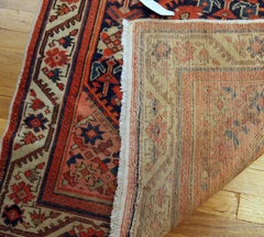 Handmade Antique Malayer Style Runner, 1900s, 1B690