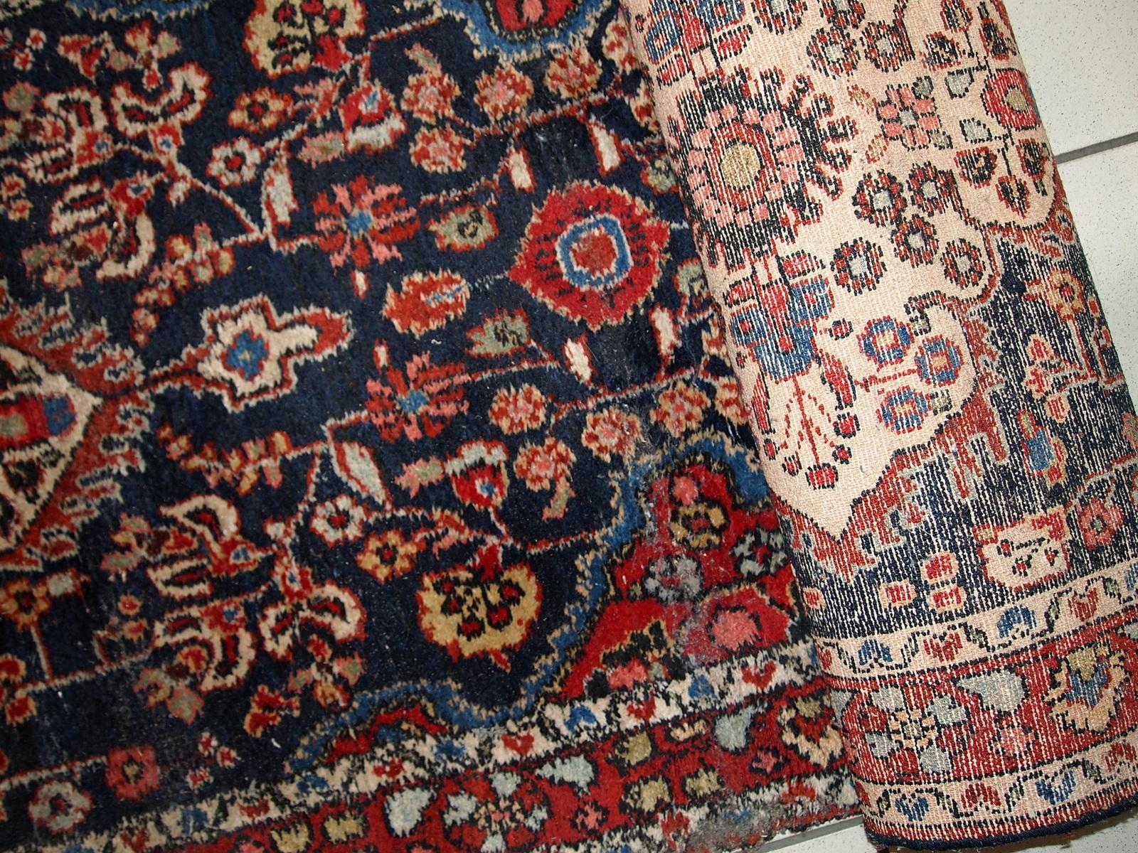 Indien Chemin de table ancien de style Malayer fait à la main:: années 1920:: 1C682 en vente