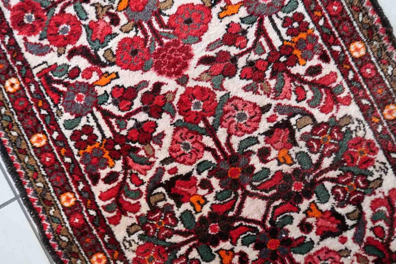 Handmade Antique Malayer Style Runner, 1930s, 1C1006 For Sale 3
