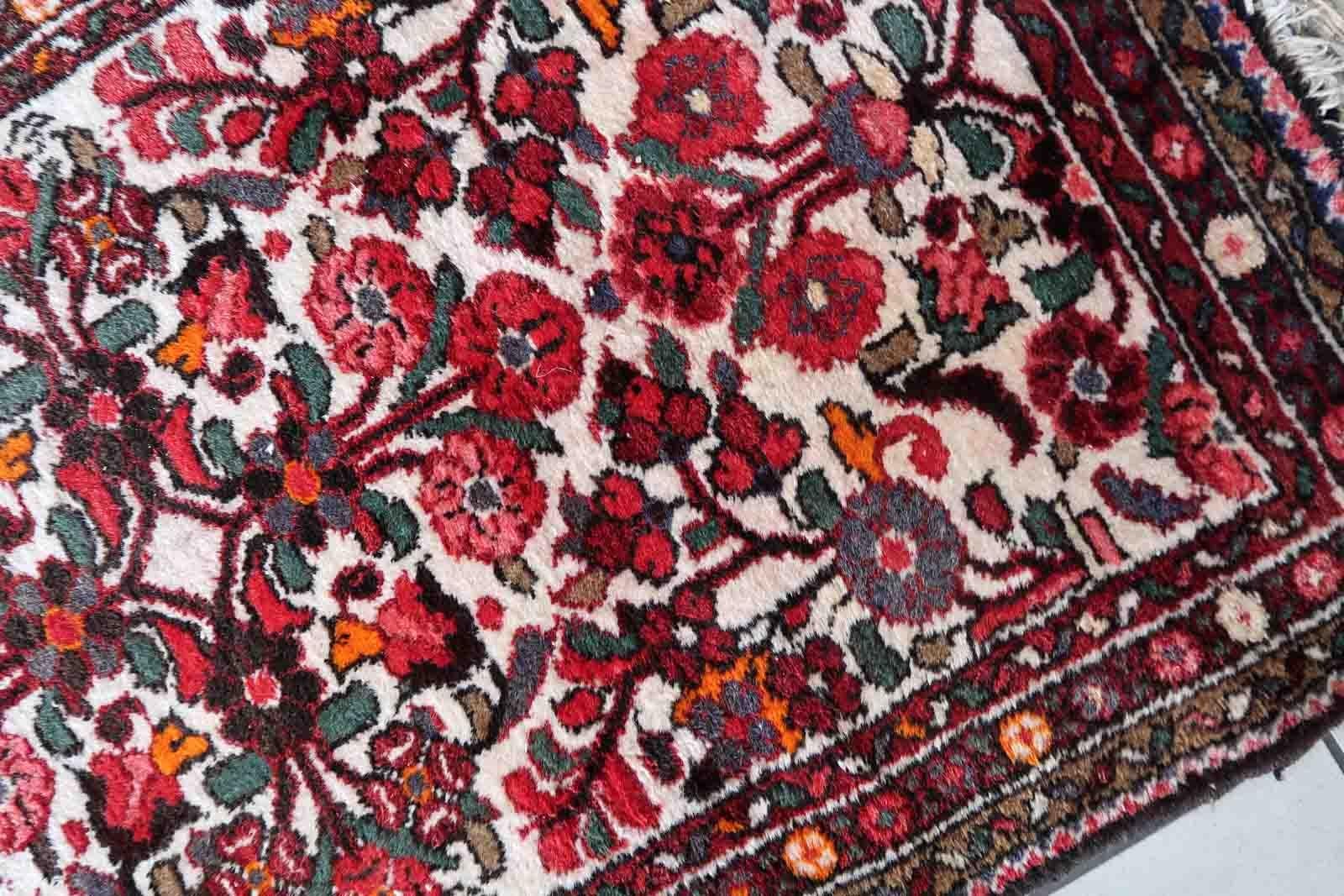 Handmade Antique Malayer Style Runner, 1930s, 1C1006 For Sale 4