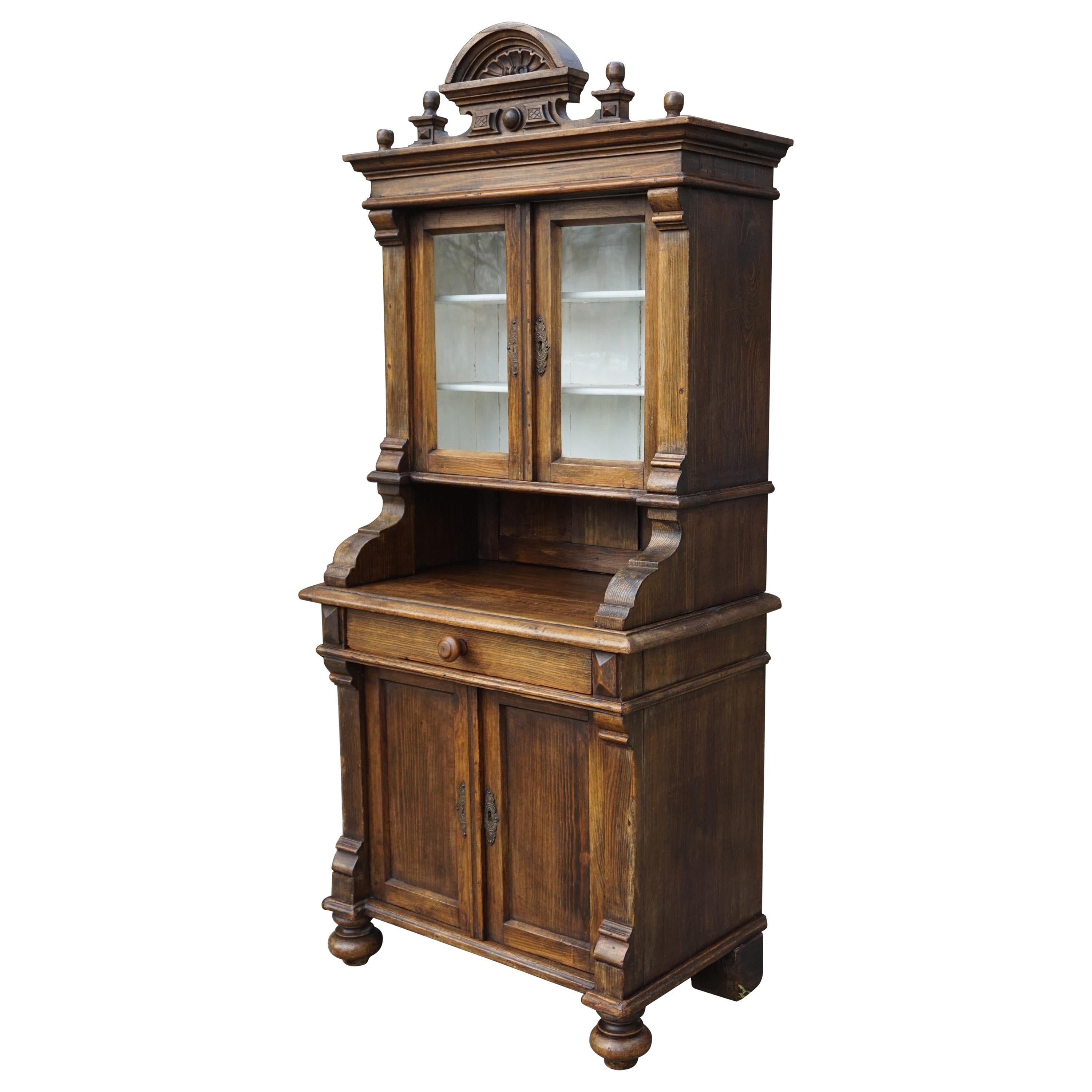 The House of Antiques Miniature Country House Sideboard / Kitchen Cabinet Late 1800s fait à la main