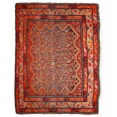 Handmade Antique Mishan Malayer Style Rug, 1880s, 1B813