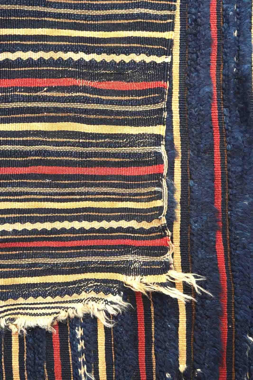 Marocchino Kilim marocchino antico da collezione fatto a mano, 1880, 1p138