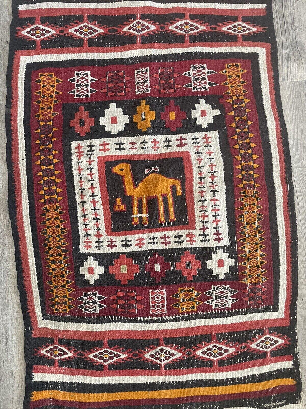 Handmade Antique Moroccan Berber Kilim Rug 1.9' x 3.1', 1920s - 1N10 For Sale 5