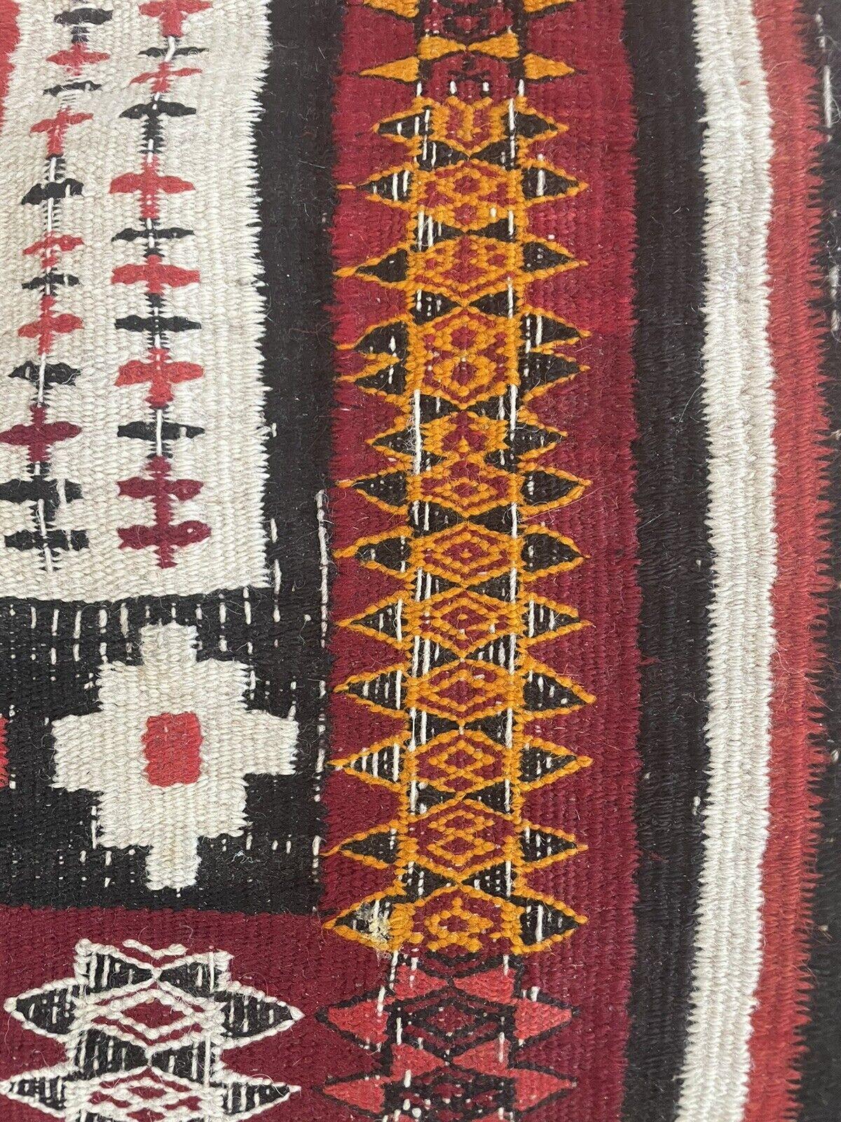 Handmade Antique Moroccan Berber Kilim Rug 1.9' x 3.1', 1920s - 1N10 For Sale 2