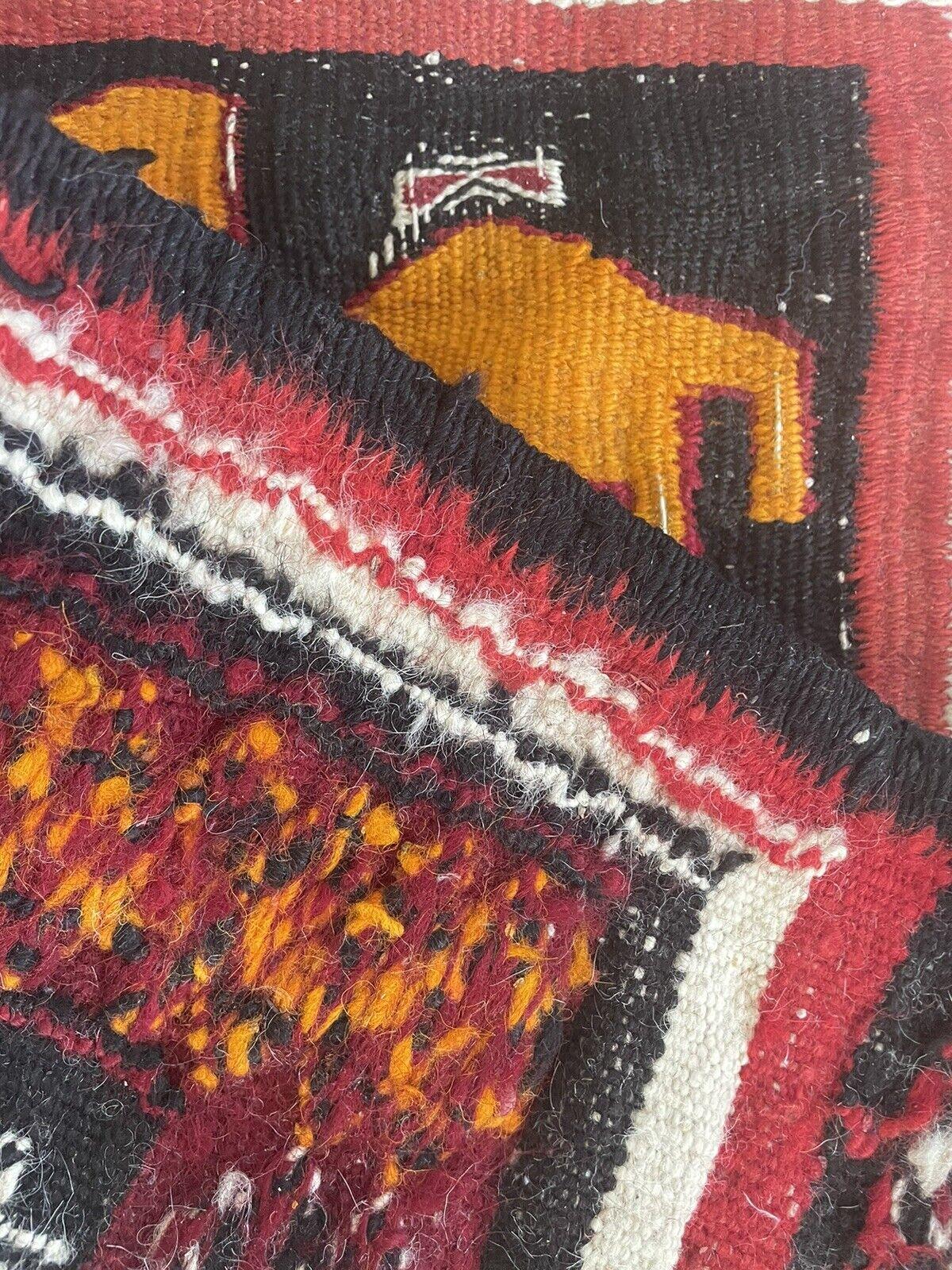 Handgefertigter antiker marokkanischer Berber-Kelim-Teppich 1,9' x 3.1', 1920er Jahre - 1N10 im Angebot 3