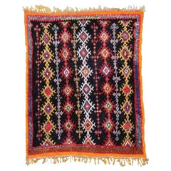 Handgefertigter antiker marokkanischer Berberteppich, 1900er Jahre, 1P121