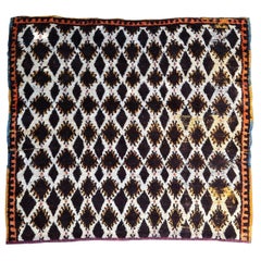 Handmade Antique Moroccan Berber Rug, 1900s, 1P58