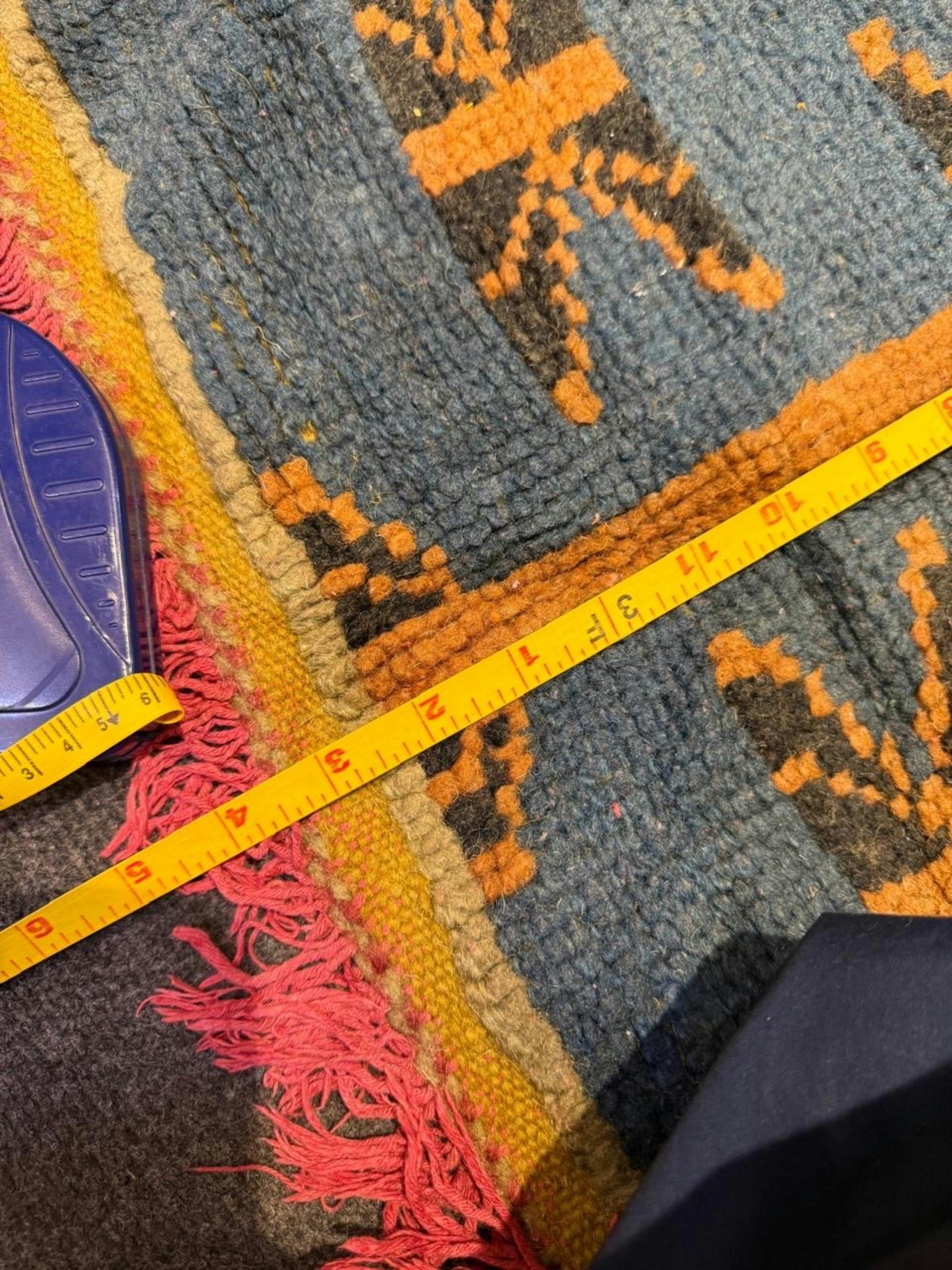 Lana Tappeto berbero marocchino antico fatto a mano 3' x 3.3', anni '30 - 2B83 in vendita