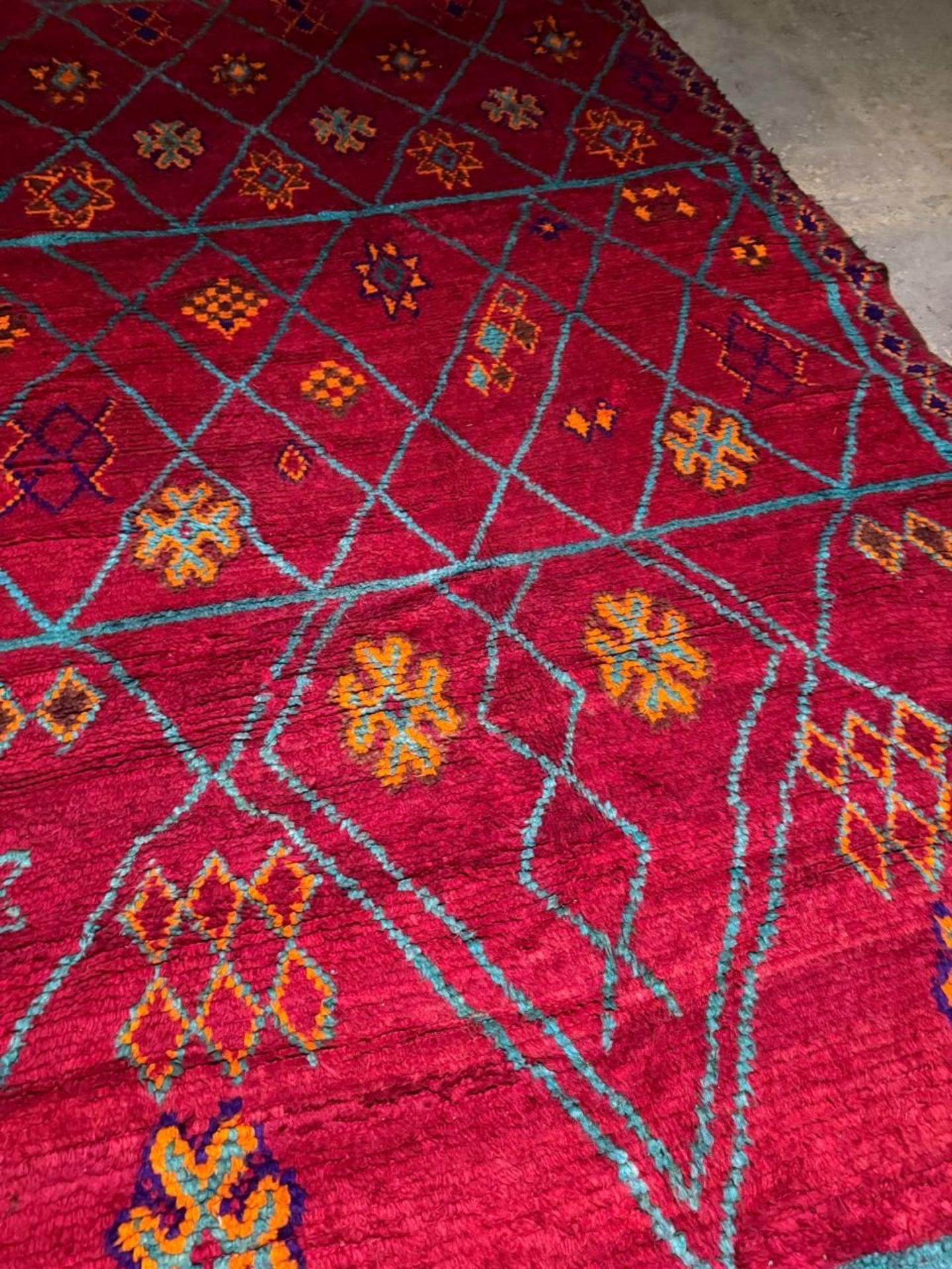 Francese Tappeto berbero marocchino antico fatto a mano 6' x 10.7, anni '20 - 2B89 in vendita