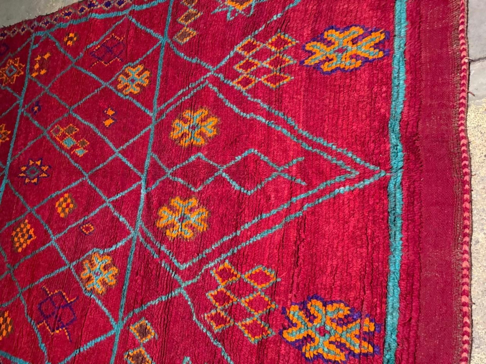 Tappeto berbero marocchino antico fatto a mano 6' x 10.7, anni '20 - 2B89 In condizioni buone in vendita a Bordeaux, FR