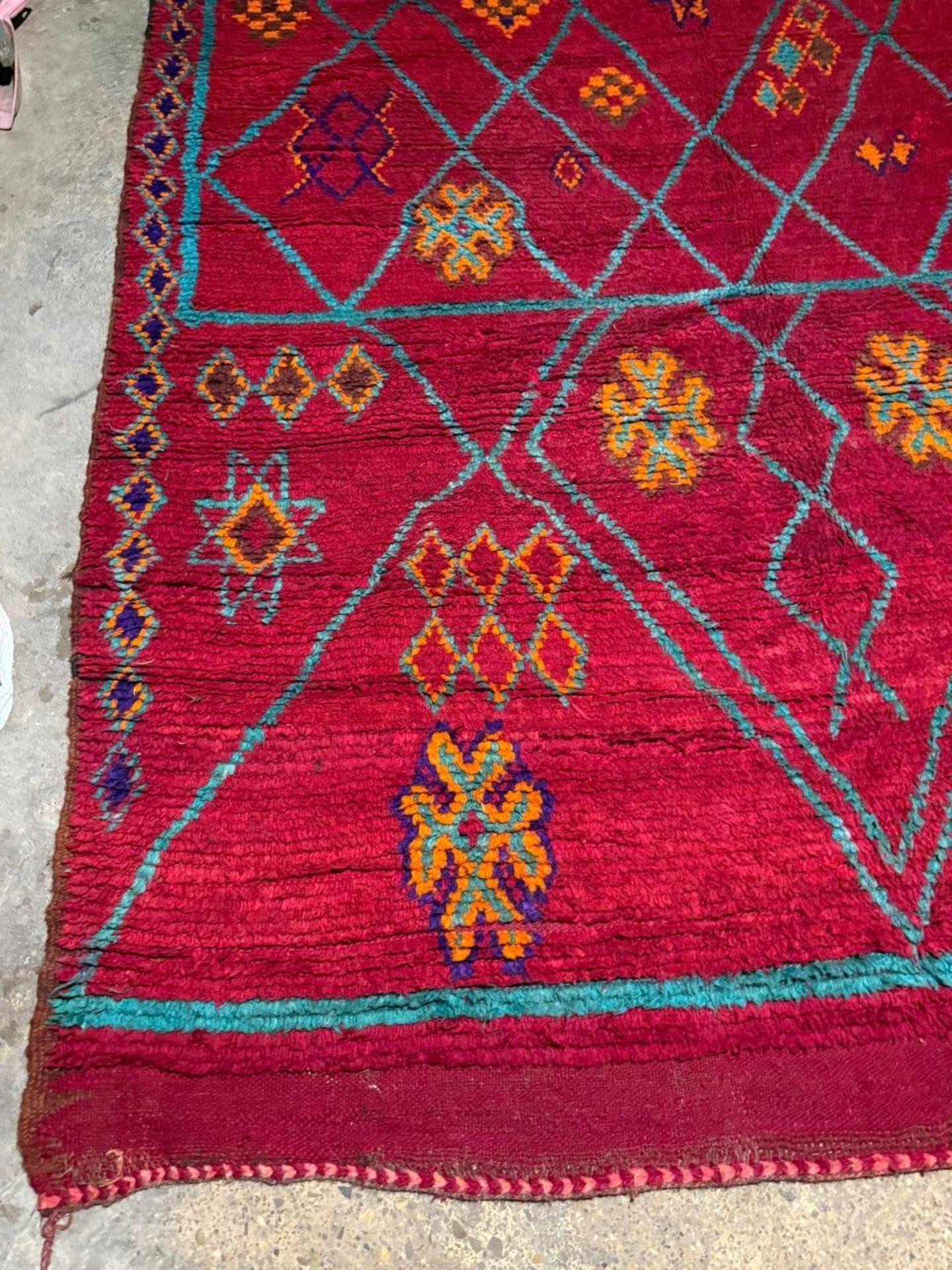 Inizio XX secolo Tappeto berbero marocchino antico fatto a mano 6' x 10.7, anni '20 - 2B89 in vendita