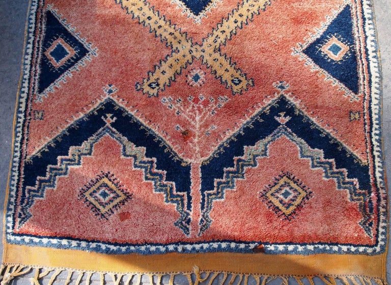 Handmade Antique Moroccan Berber Rug, 1920s, 1B589 at 1stDibs
