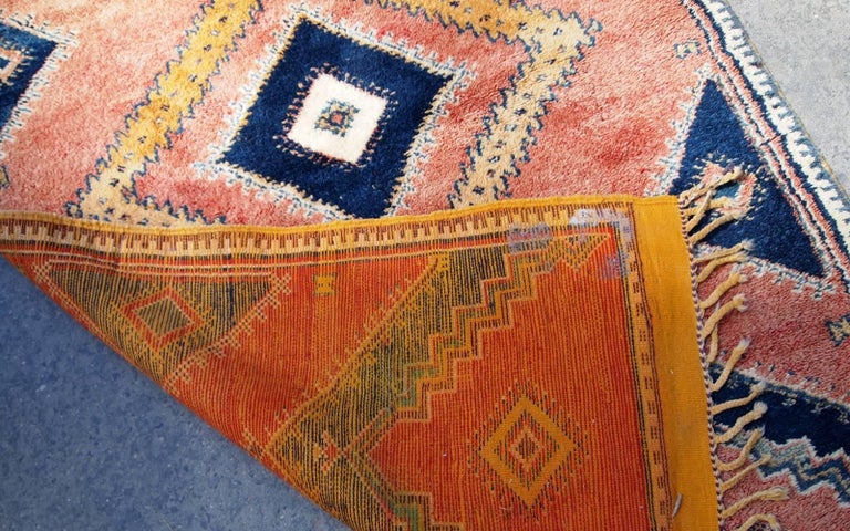 Handmade Antique Moroccan Berber Rug, 1920s, 1B589 at 1stDibs