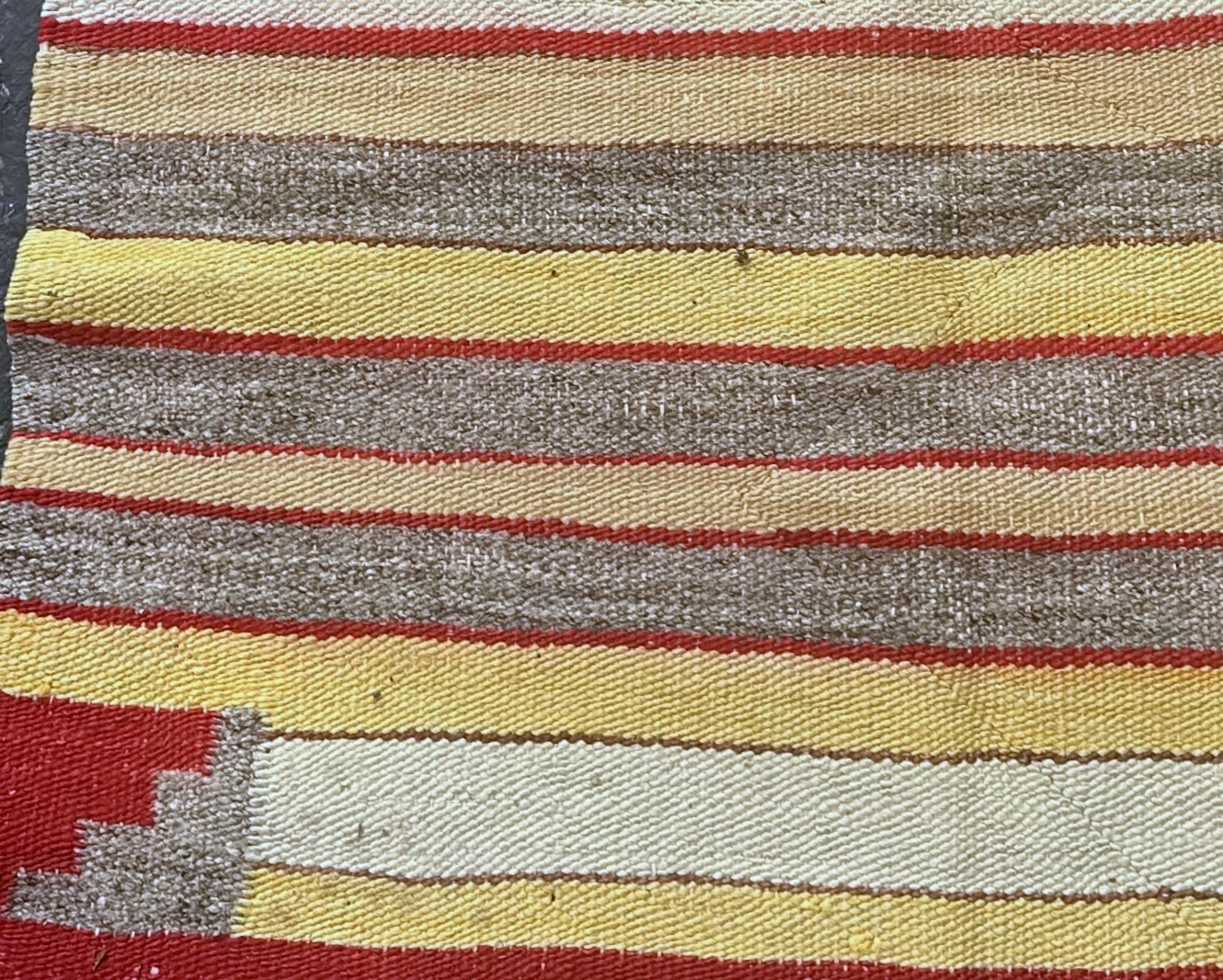 Tissé à la main Tapis Navajo amérindien ancien fait à la main 2,2' x 2,5', années 1900 - 2B67 en vente