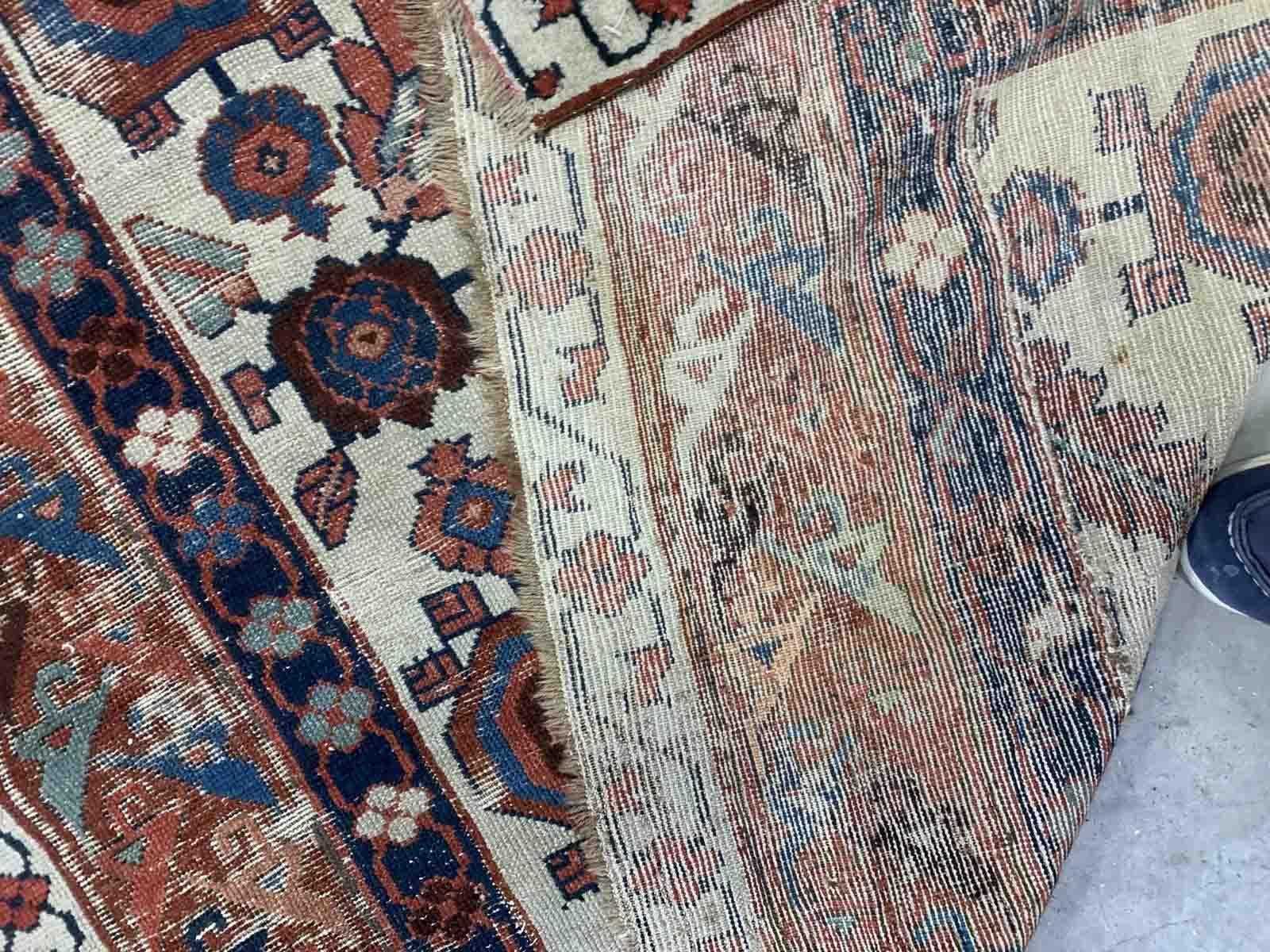 Handgefertigter antiker Teppich im North-West-Stil, 1820er Jahre, 1B952 (Handgeknüpft) im Angebot