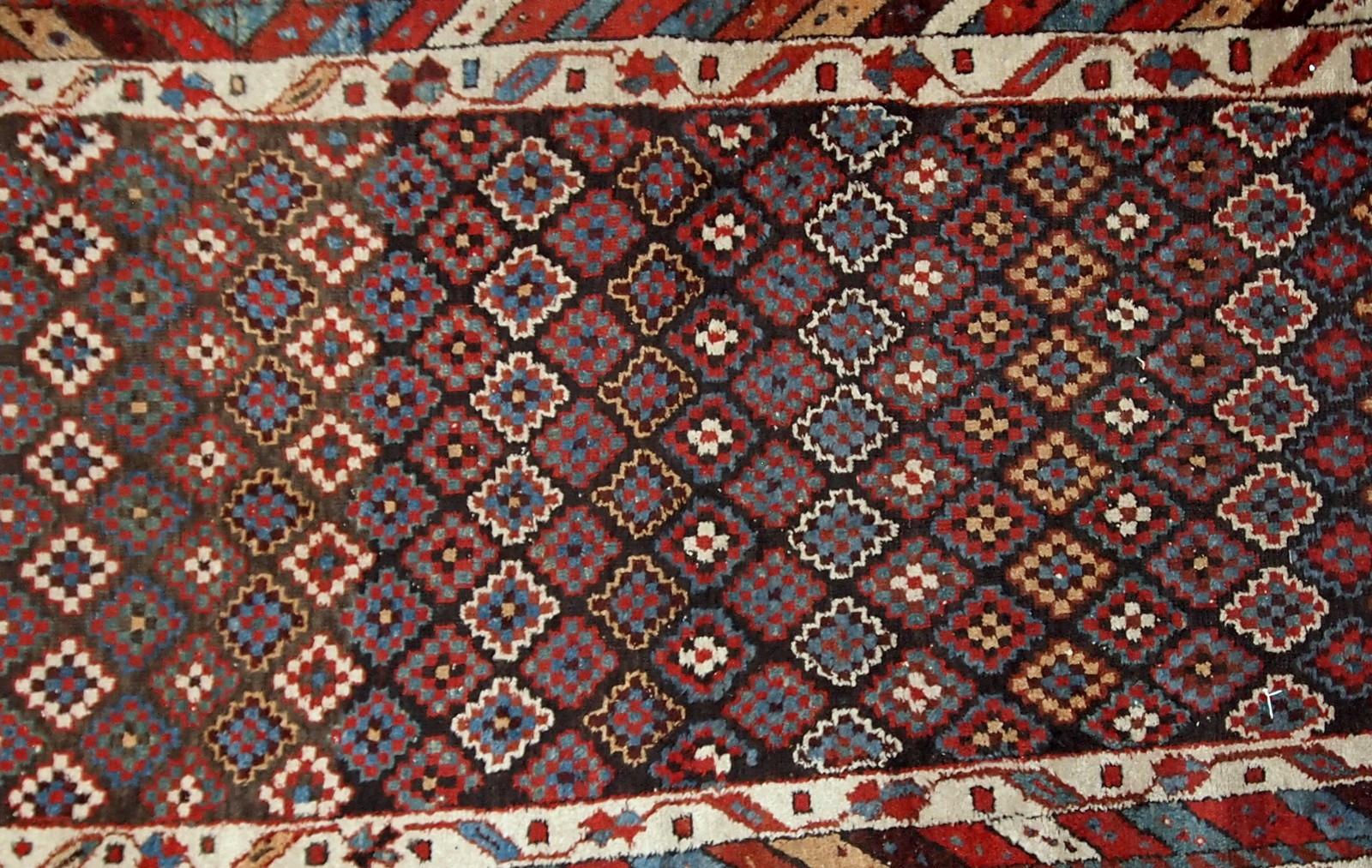 Wool Handmade Antique Nothwest Style Rug, 1880s, 1B659 For Sale