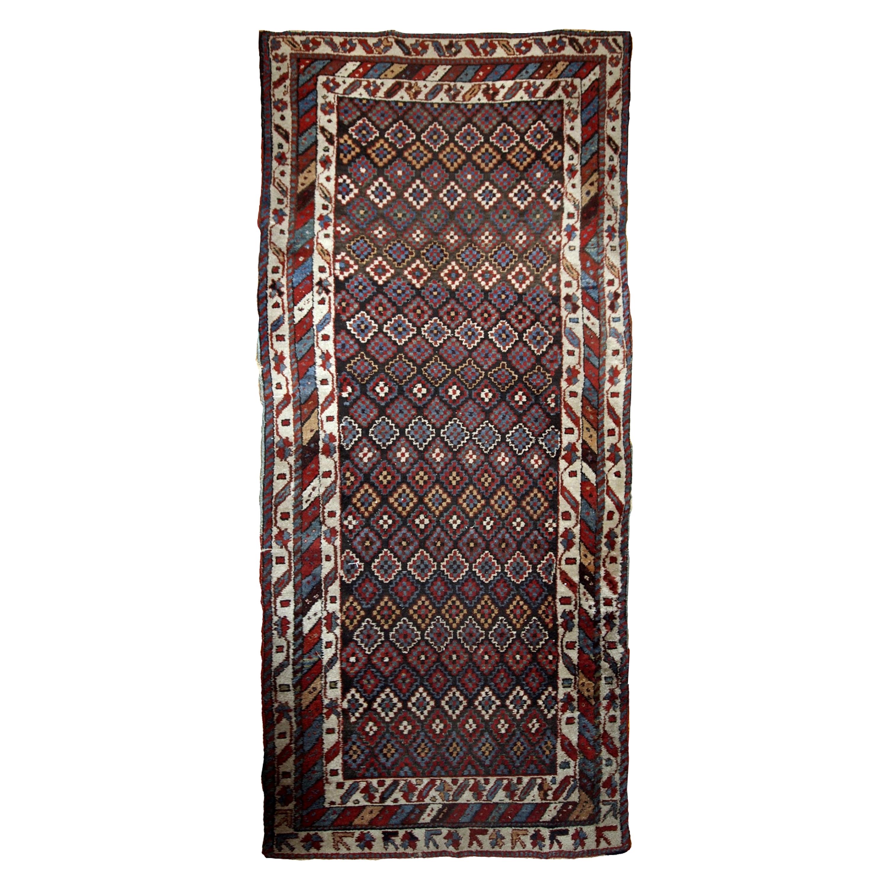 Handmade Antique Nothwest Style Rug, 1880s, 1B659 For Sale