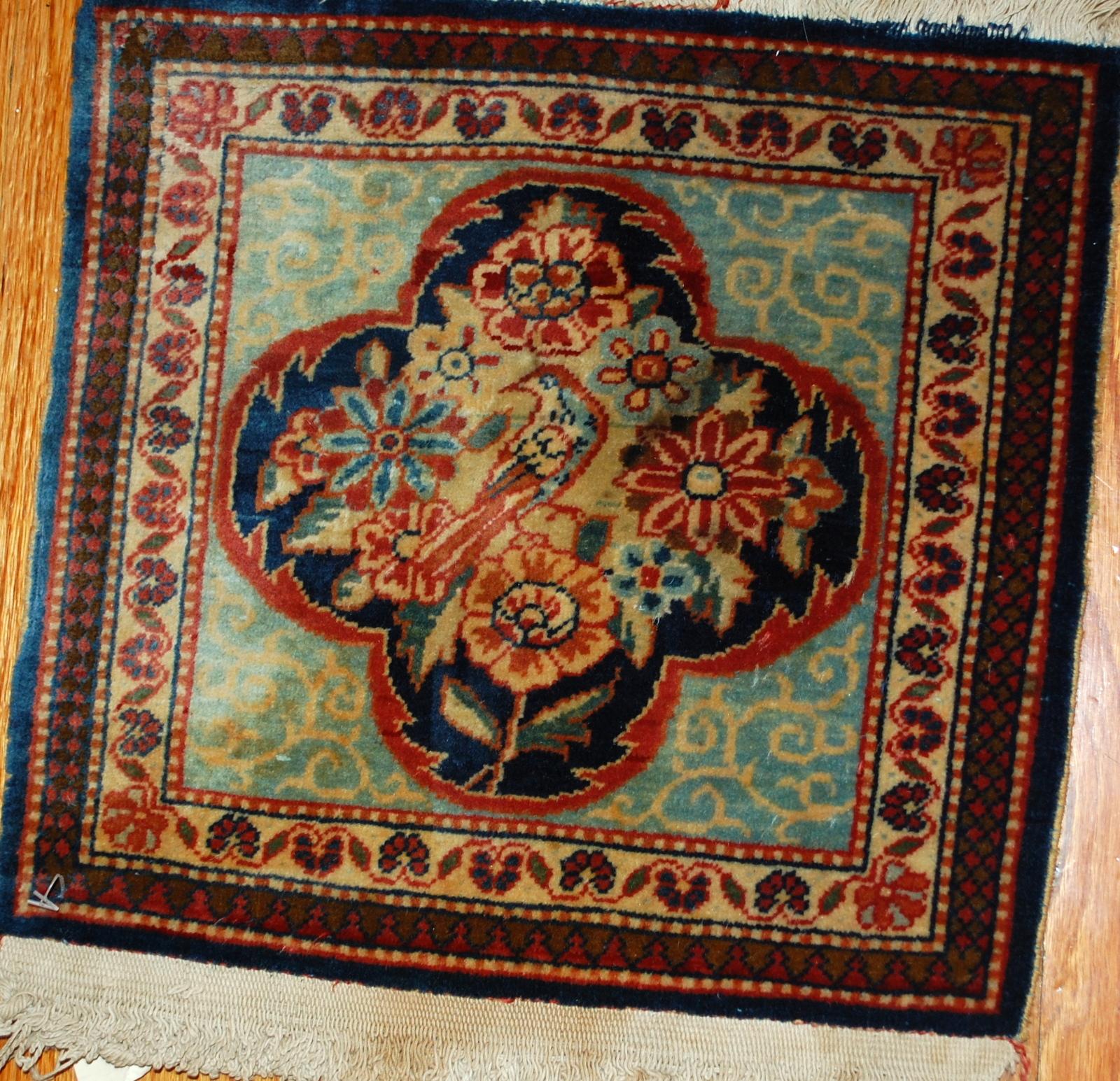 Late 19th Century Handmade Antique Pair of Dabir Kashan Style Rugs, 1B488