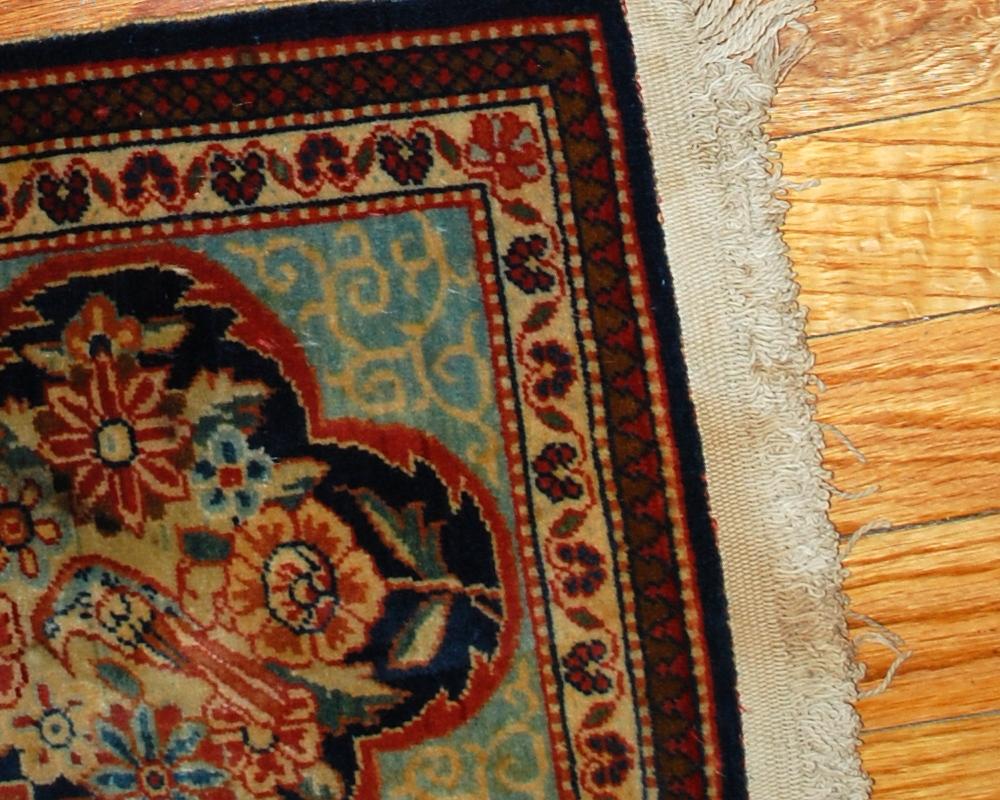 Handmade Antique Pair of Dabir Kashan Style Rugs, 1B488 2