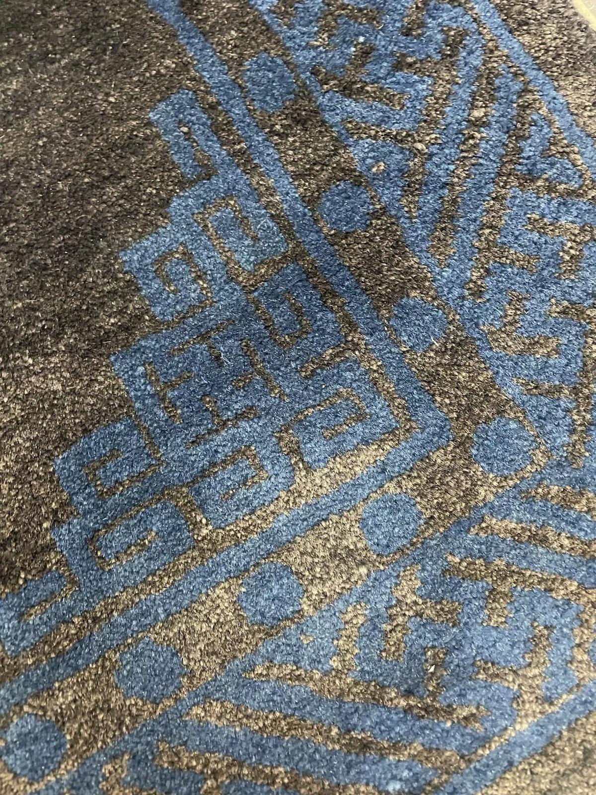 Tapis chinois pékinois ancien fait à la main 2' x 4,1', années 1900 - 1N72 en vente 4
