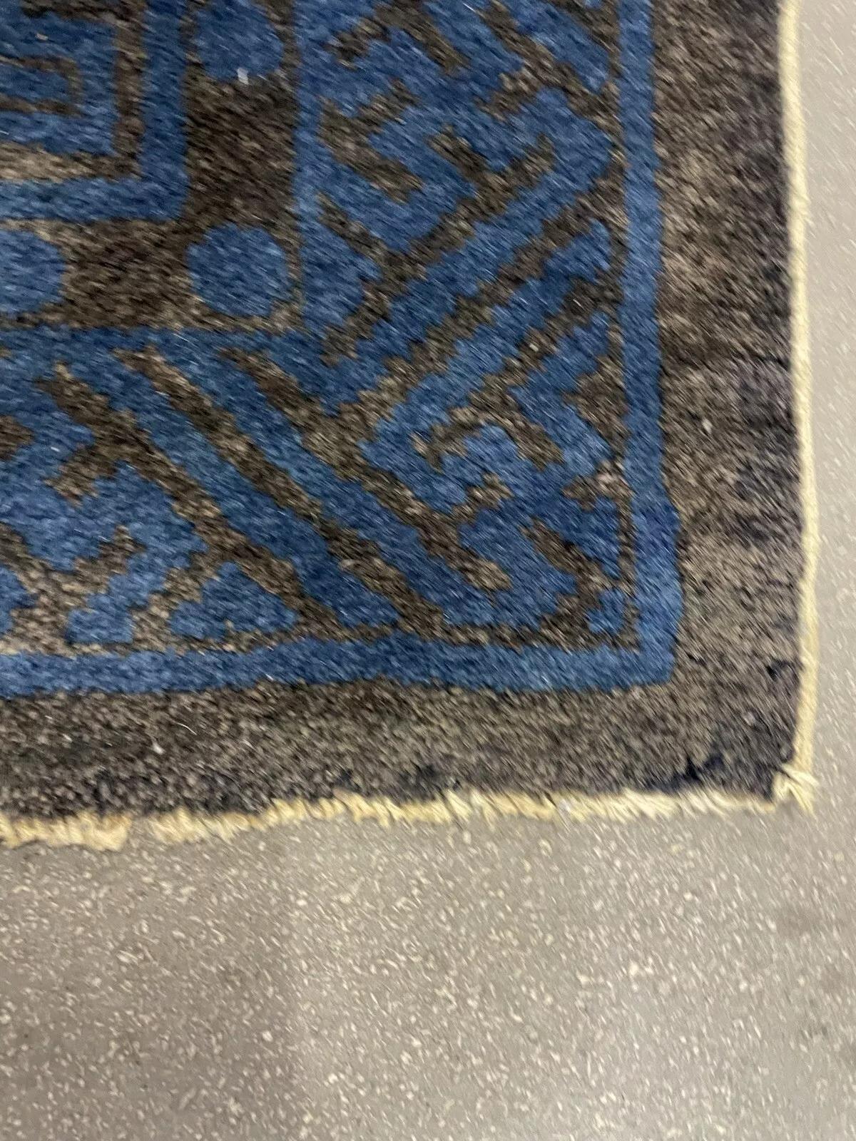 Tapis chinois pékinois ancien fait à la main 2' x 4,1', années 1900 - 1N72 en vente 6