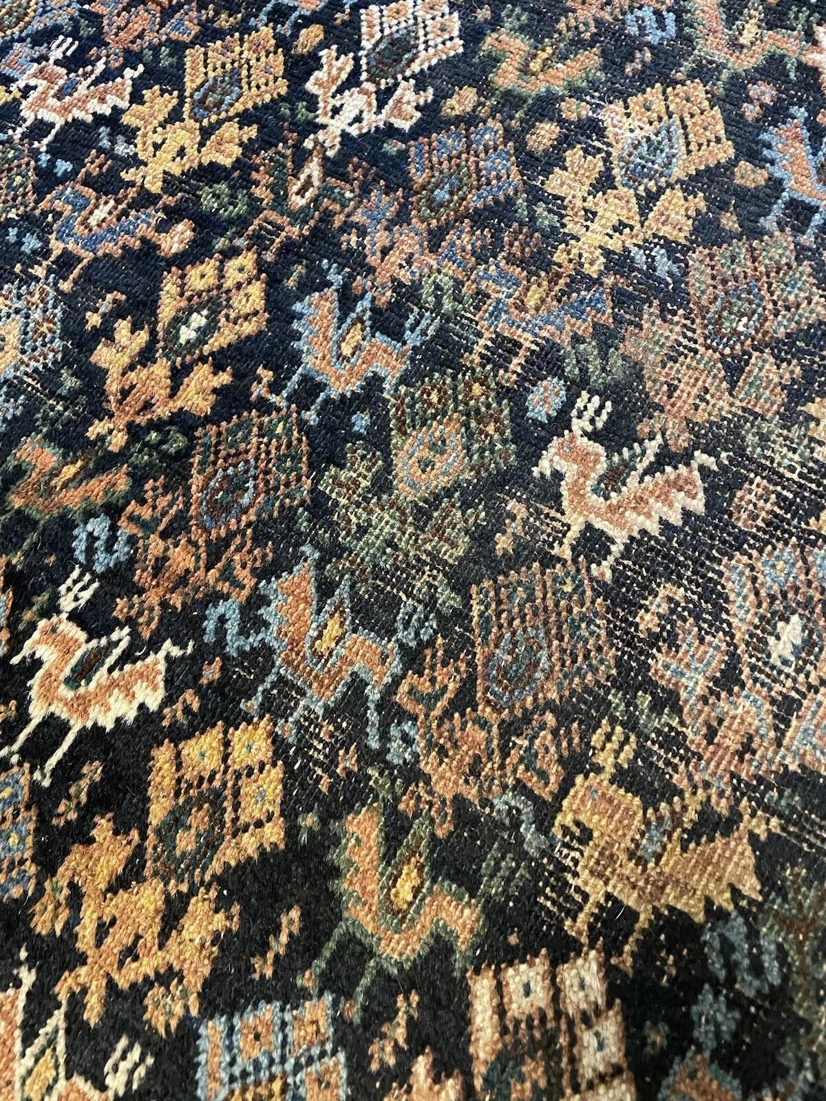 Tapis persan ancien Afshar fait à la main 4,9' x 6', 1900s - 1N42 en vente 3