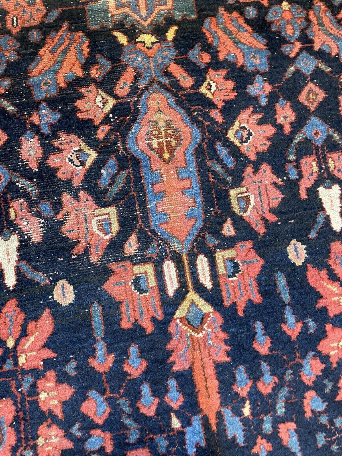 Tissé à la main Tapis persan Bakhtiari ancien fait à la main 4,4' x 6,4, années 1920 - 1N38 en vente