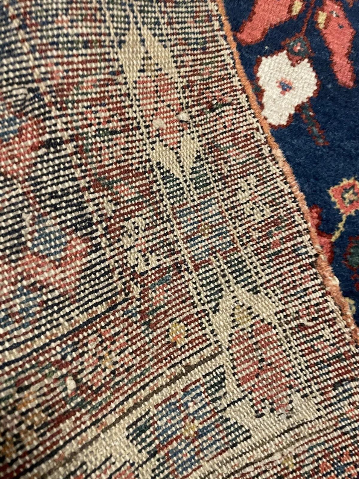 Tapis persan Bakhtiari ancien fait à la main 4,4' x 6,4, années 1920 - 1N38 Bon état - En vente à Bordeaux, FR