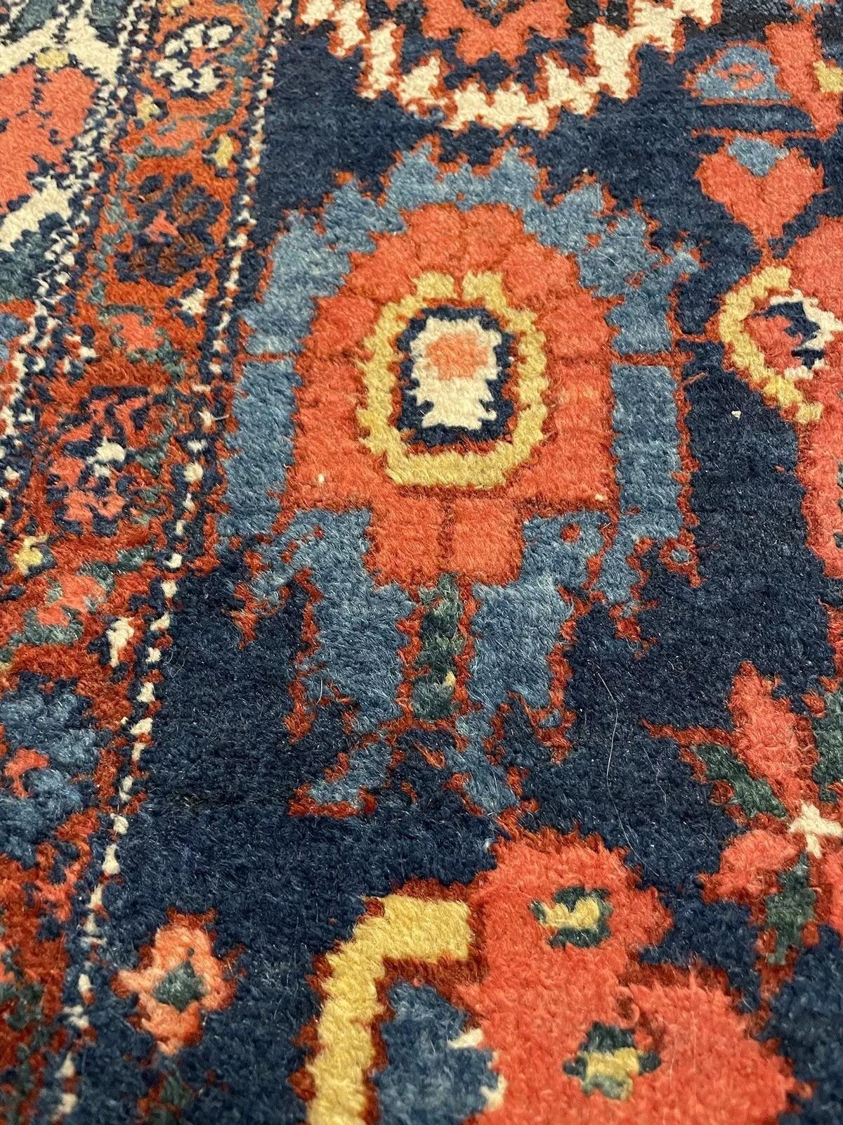 Tapis persan Bakhtiari ancien fait à la main 4,4' x 6,4, années 1920 - 1N38 en vente 3