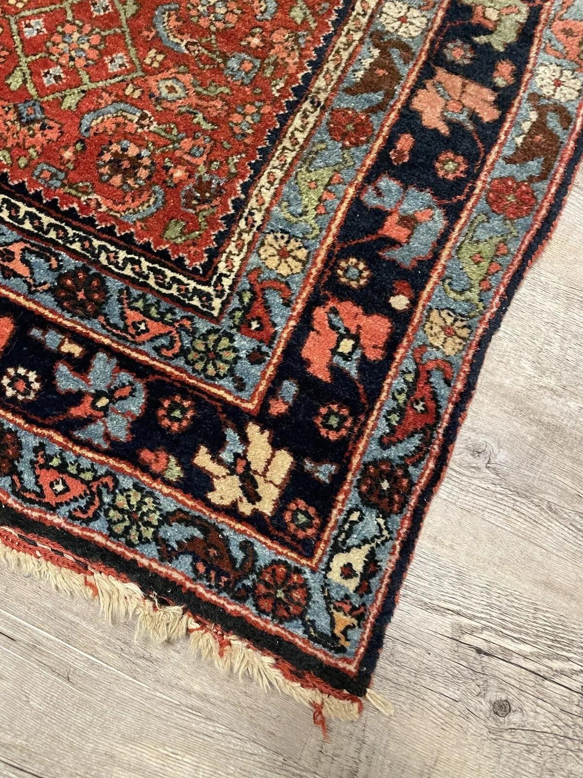 Bidjar persan ancien fait main 3.6' x 5,4, 1910s - 1N36 en vente 1