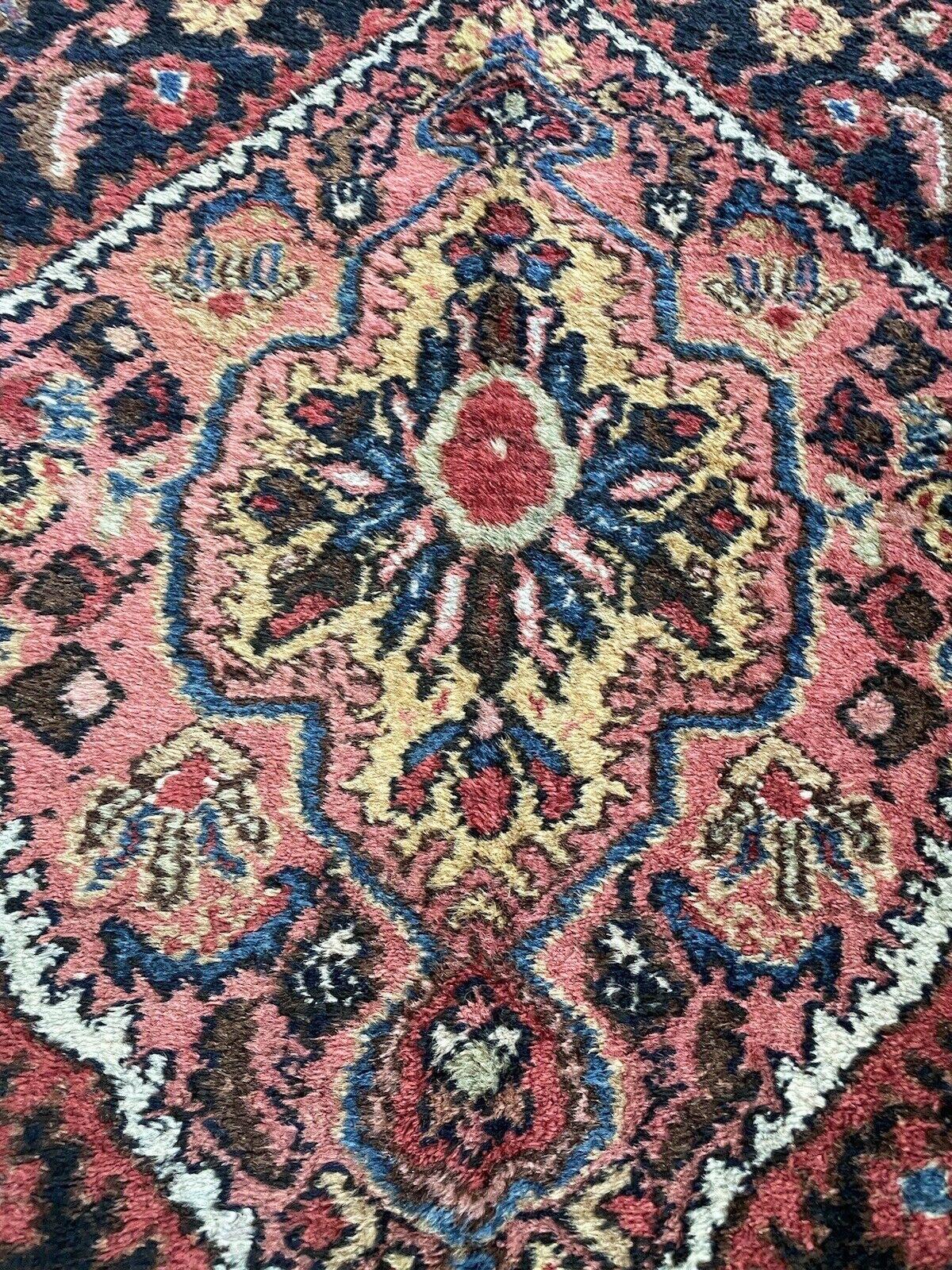 Tissé à la main Tapis persan Bidjar ancien fait à la main 4.3' x 6,7', années 1920 - 1N55 en vente