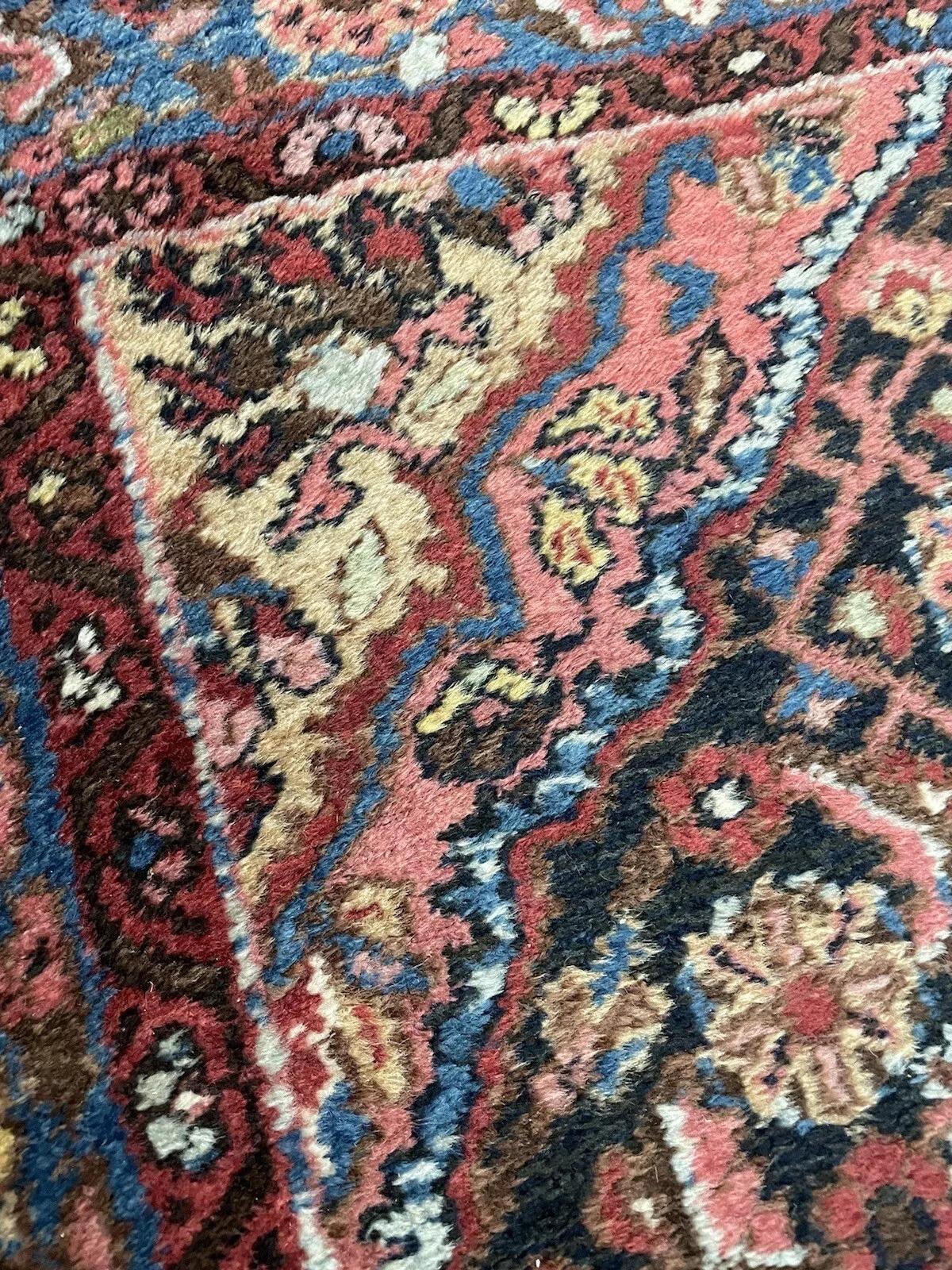 Tapis persan Bidjar ancien fait à la main 4.3' x 6,7', années 1920 - 1N55 en vente 1
